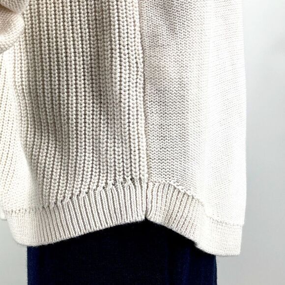 NWT Banana Republic Women’s Cable Knit White Sweater Size L - Picture 4 of 8